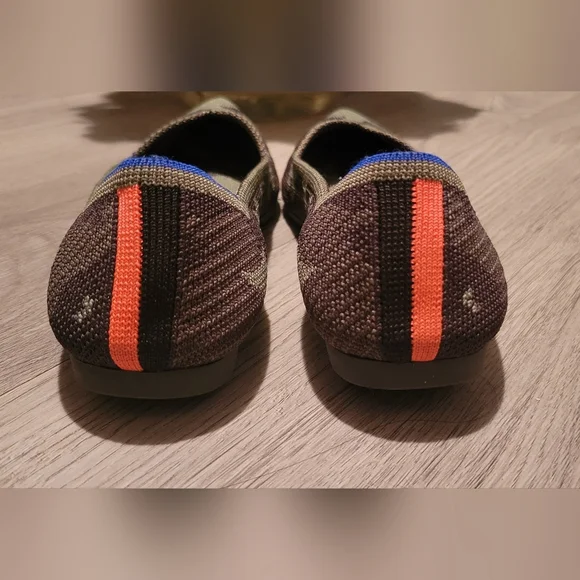 Rothy's The Point Olive Camo Flats, Purple & Pink Insoles, Women's US 6 EU 36 - Picture 7 of 16